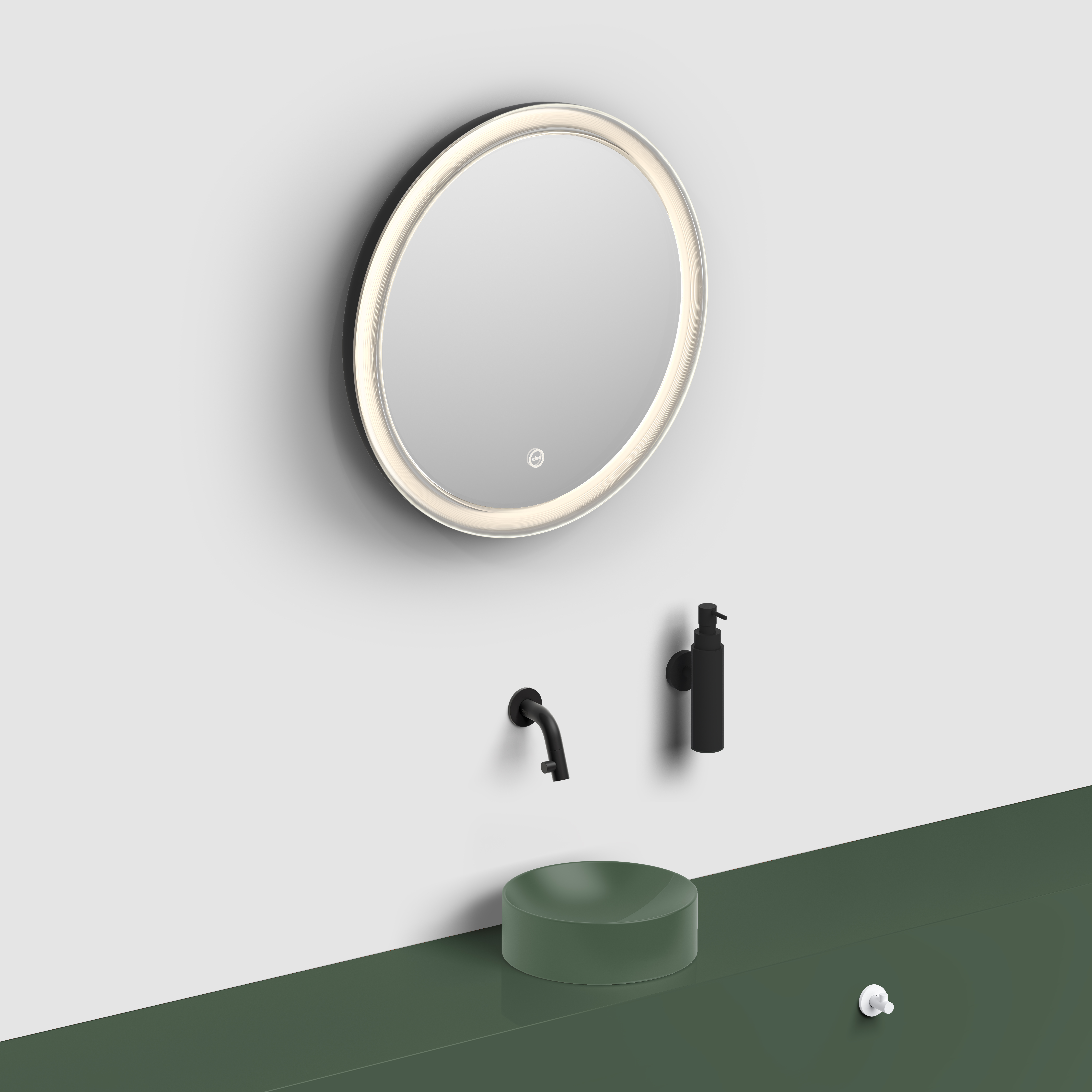 Clou Look at Me spiegel O45cm 2700K buisvormige LED IP44